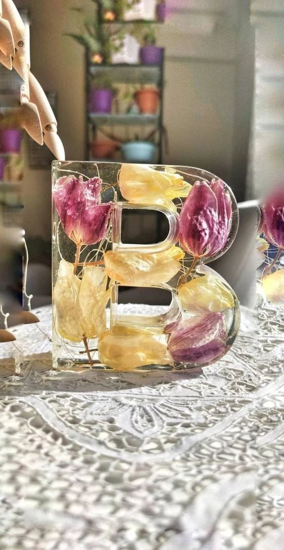 🎁Handgemaakte Bloemenharsletters LED