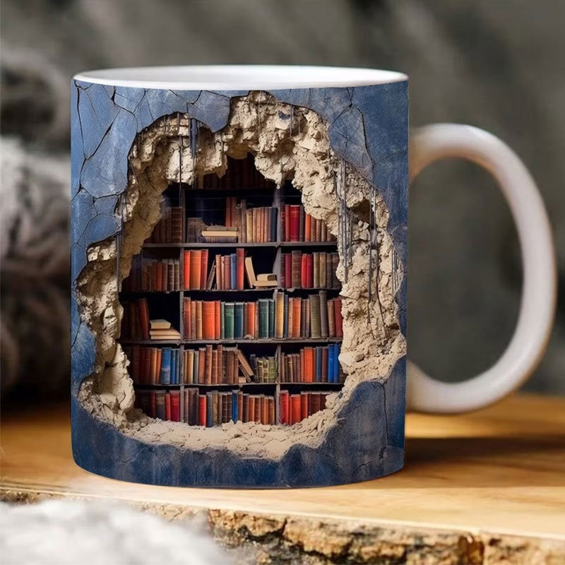 3D Koffiemok Boekenplank
