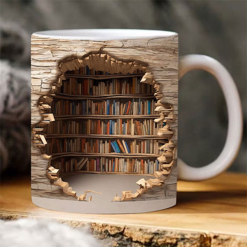 3D Koffiemok Boekenplank