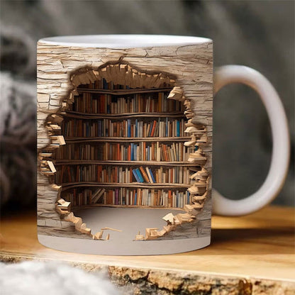 3D Koffiemok Boekenplank