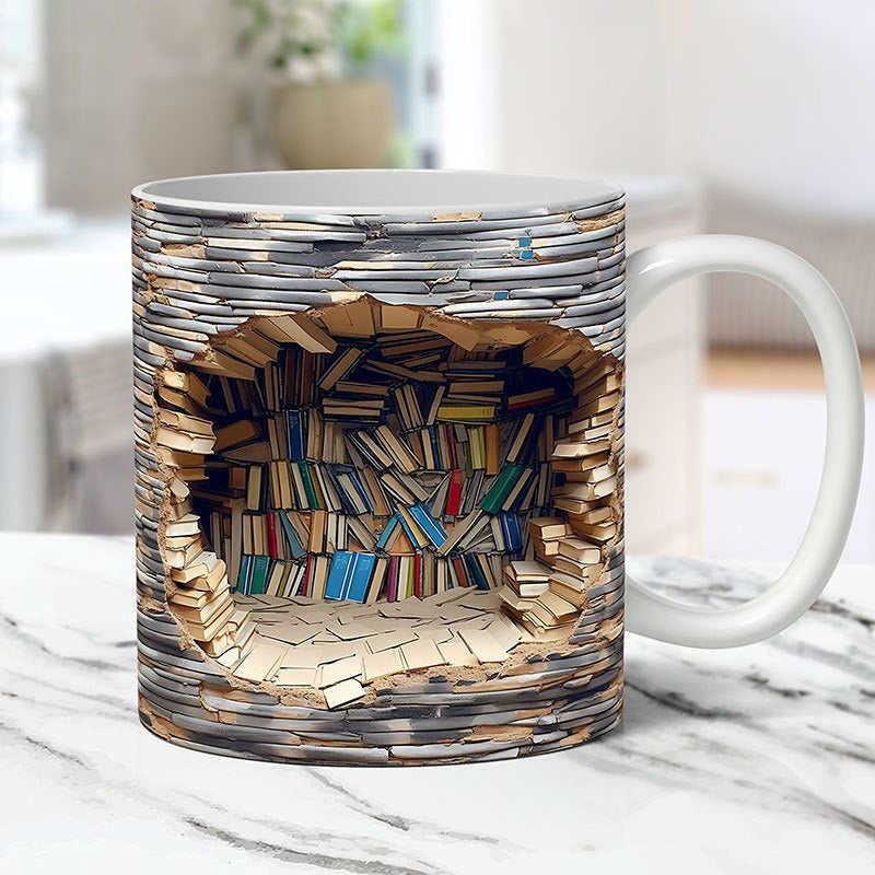 3D Koffiemok Boekenplank