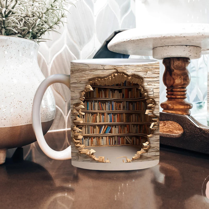 3D Koffiemok Boekenplank