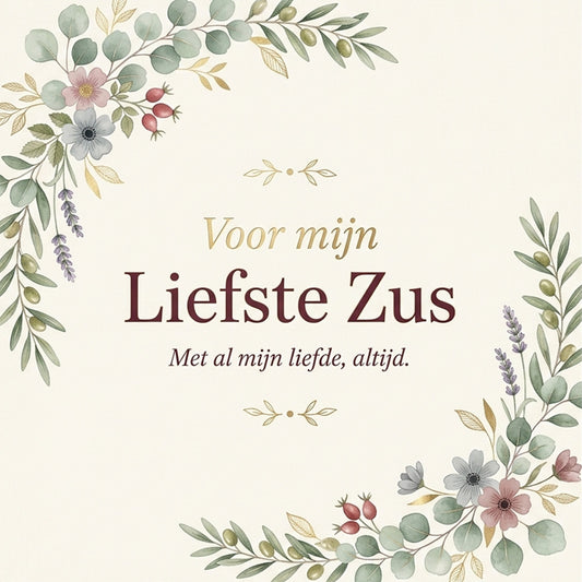 Geschenkkaart - Liefste Zus
