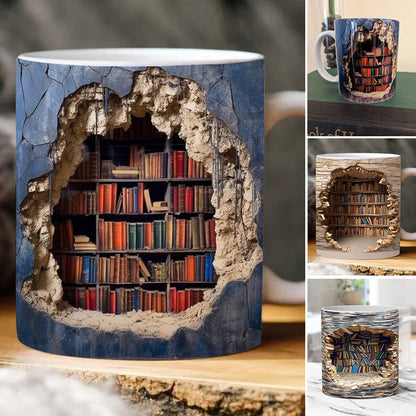 3D Koffiemok Boekenplank
